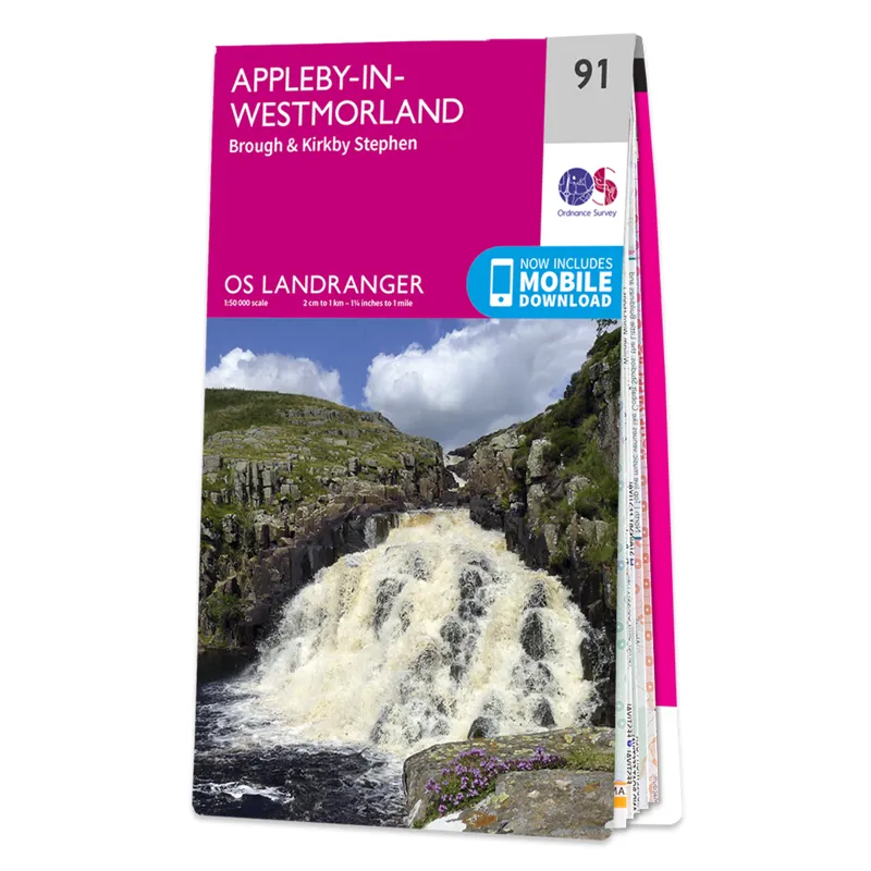 OS Landranger Map 91 - Appleby-In-Westmorland